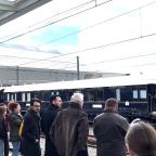 Grande affluence à la gare de Mons pour le passage de l'Orient Express!