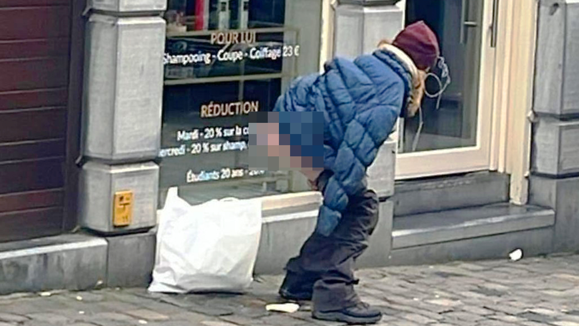 Interdiction de lieu pour la personne qui a fait ses besoins en rue