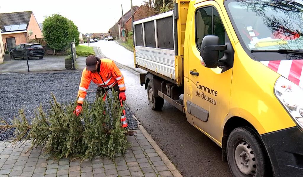 Ramassage des sapins de Noël ces 8,14 et 15 janvier à Boussu